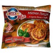 БЕЛЛА Миа мини пици с шунка, бекон и гауда 400 гр /15/