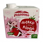 Родопско Прясно мляко с вкус на ягода УХТ 500 мл